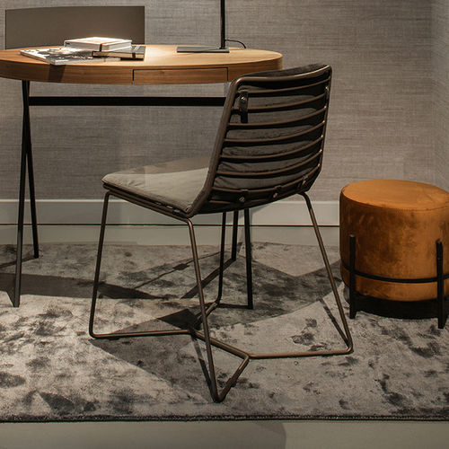Moderner Stuhl - LINE - EUROFASHION HOMETEXTILES & CONCEPTS - für den Innenraum / Stoff / Gestell aus Metall