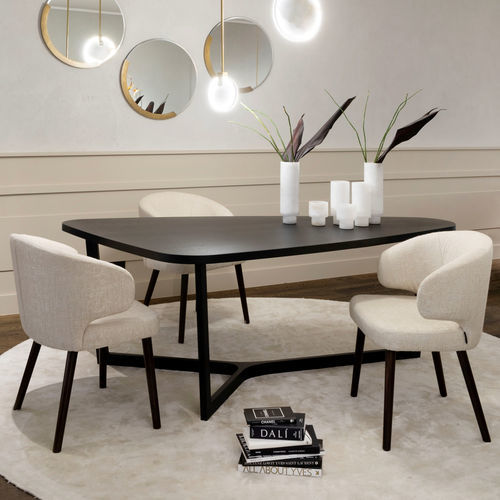 Moderner Stuhl - PENTA - EUROFASHION HOMETEXTILES & CONCEPTS - für den Innenraum / Stoff / Gestell aus Buche