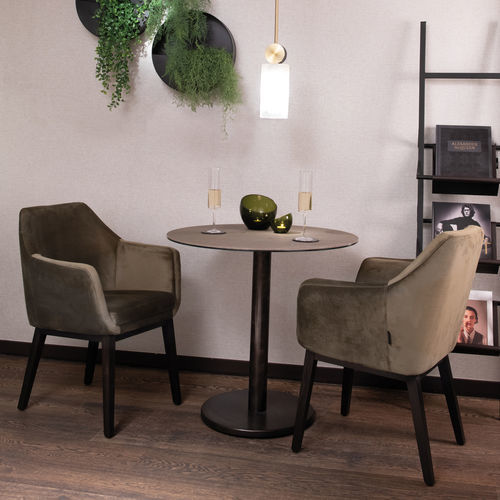 Moderner Stuhl - VOLVERE - EUROFASHION HOMETEXTILES & CONCEPTS - für den Innenraum / Stoff / Gestell aus Buche