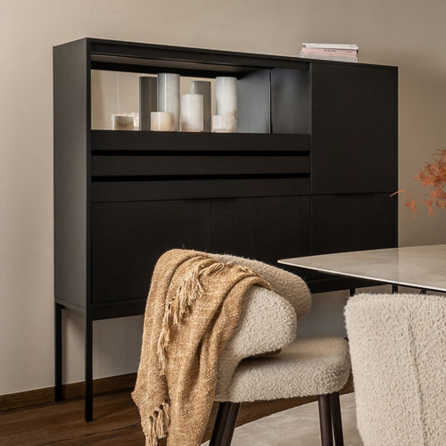 Moderner Barschrank - ABERDEEN - EUROFASHION HOMETEXTILES & CONCEPTS - Holzfurnier / MDF / mit Schubladen