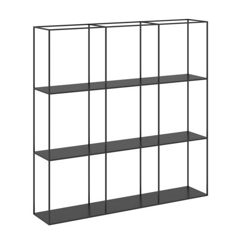 Modernes Regal - MANIFEST L - EUROFASHION HOMETEXTILES & CONCEPTS - Metall / schwarz