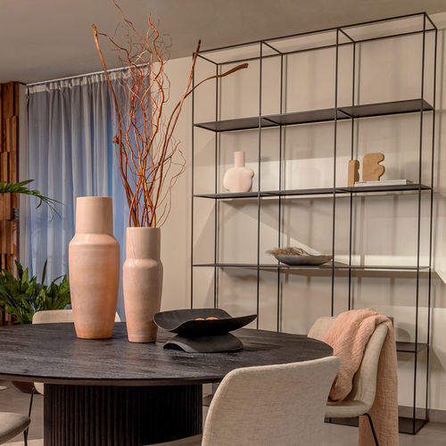 Modernes Regal - MANIFEST M - EUROFASHION HOMETEXTILES & CONCEPTS - Metall / schwarz