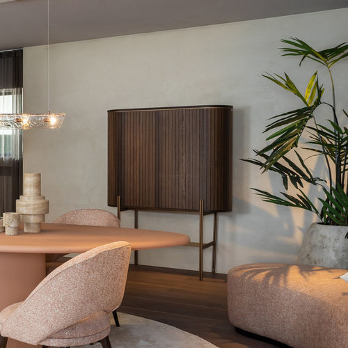 Hohes Sideboard - MESA - EUROFASHION HOMETEXTILES & CONCEPTS - modern / MDF / Metall