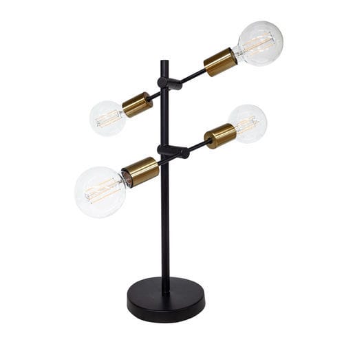 Tischlampe - AMES - EUROFASHION HOMETEXTILES & CONCEPTS - Stahl / modern / mit Kabel