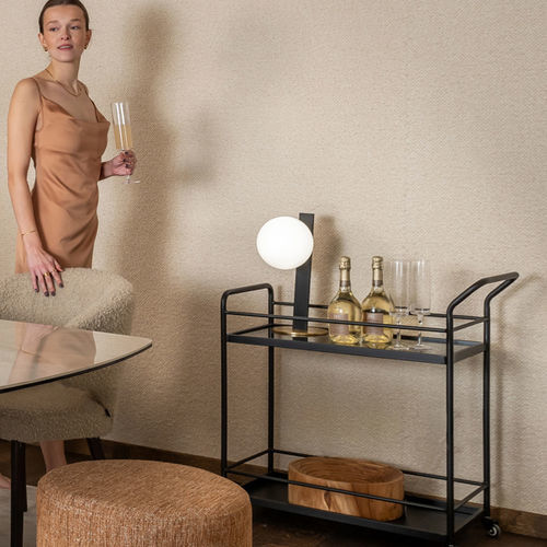 Tischlampe - ARMADO - EUROFASHION HOMETEXTILES & CONCEPTS - Metall / Glas / modern
