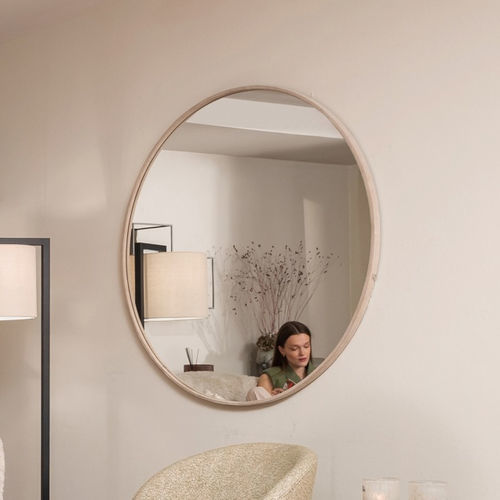 Wandmontierter Spiegel - CHAO - EUROFASHION HOMETEXTILES & CONCEPTS - modern / rund / MDF