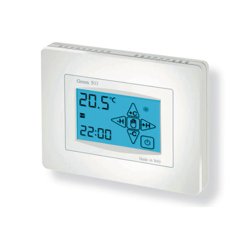 Digitales Thermostat - GREEN - TECNOCONTROL SRL - für Klimaanlagen / für Wandeinbau / weiß