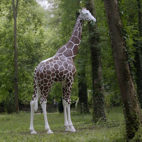 Metallskulptur - LA GIRAFE - binome - Harz / für öffentliche Bereiche