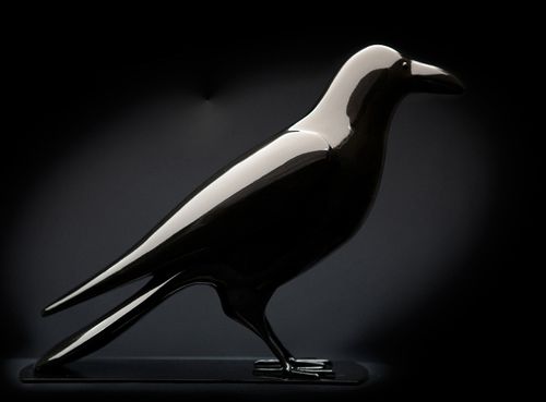Harz-Skulptur - LE CORBEAU - binome