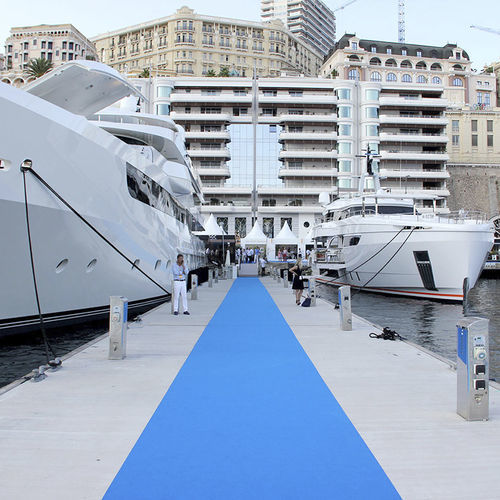 Holz-Landungssteg - SUPER YACHT - Marinetek - aus Beton / schwimmend