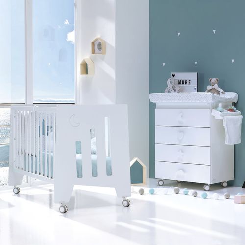 Beistellwiege - Omni - ALONDRA - auf Rollen / Holz / für Babys