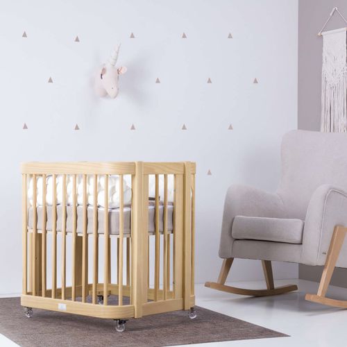 Standard-Wiege - CREA UNO - ALONDRA - auf Rollen / Holz / für Babys