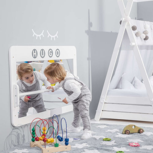 Wandmontierter Spiegel - NE122-M77 - ALONDRA - modern / rechteckig / lackiertes MDF