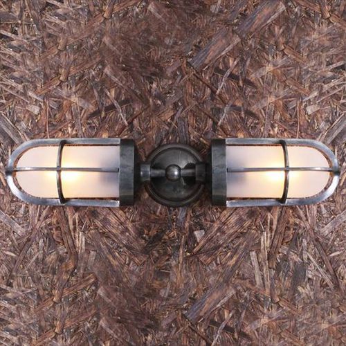 Industriestil-Wandleuchte - CLAYTON  - Mullan Lighting - für den Innenraum / für Außenbereich / Messing