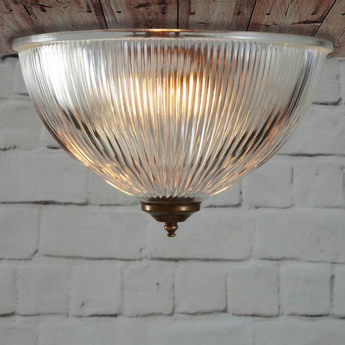 Klassische Deckenleuchte - MORONI  - Mullan Lighting - rund / Glas / Messing