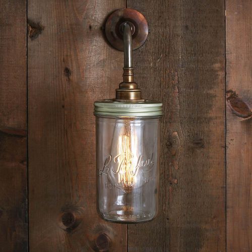 Klassische Wandleuchte - JAM JAR  - Mullan Lighting - für den Innenraum / Messing / Stahl