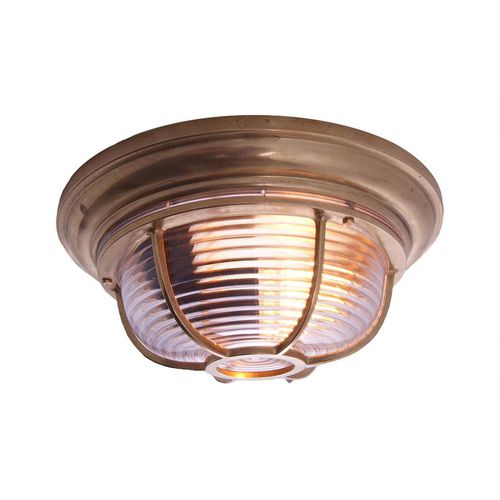 Industriestil-Deckenleuchte - ADUR    - Mullan Lighting - rund / Messing / Polycarbonat