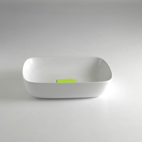 Aufsatzwaschbecken - SOUL: 650  - BLEU PROVENCE - Keramik / rechteckig / modern