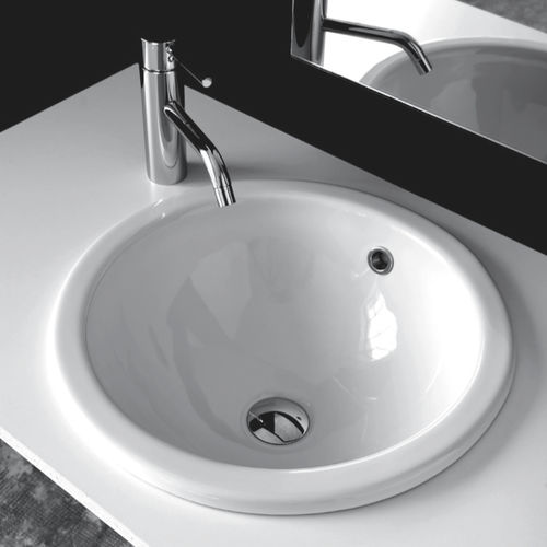 Einbauwaschbecken - BP002 - BP003 - BLEU PROVENCE - Keramik / rund / modern