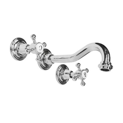 Zweigriffmischer für Waschtisch - RL1011 - BLEU PROVENCE - wandmontiert / Metall / für Badezimmer