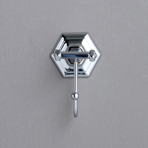 Klassischer Garderobenhaken - ABL203 - ABD203 - BLEU PROVENCE - verchromter Messing / individuell
