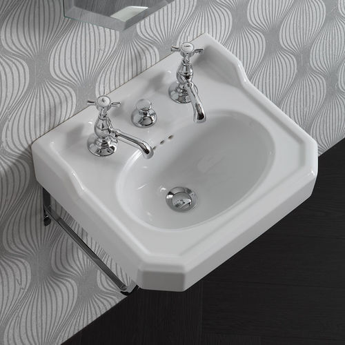 Wandhängendes Waschbecken - BP745 - BLEU PROVENCE - Keramik / mit verstellbarem Spiegel / Made in Italy