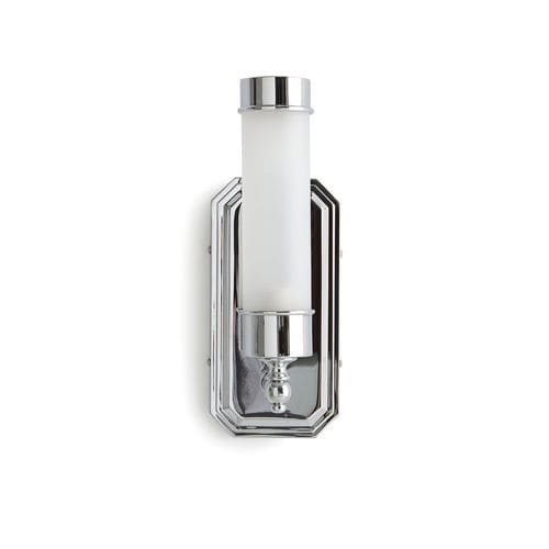 Moderne Wandleuchte - ABA10CR - BLEU PROVENCE - für den Innenraum / Messing / Rauchglas