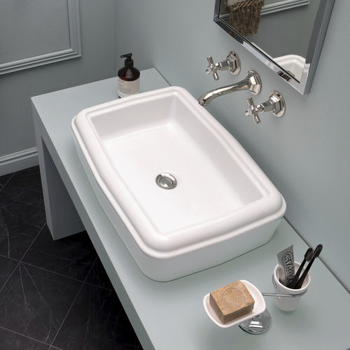 Aufsatzwaschbecken - BP560 - BLEU PROVENCE - Keramik / Hochglanz / Mattfinish