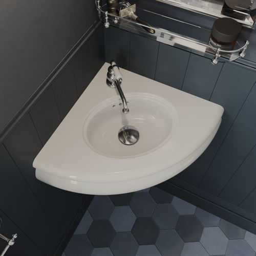 Wand-Waschbecken - BP350 - BLEU PROVENCE - Keramik / individuell gestaltbar / antibakteriell