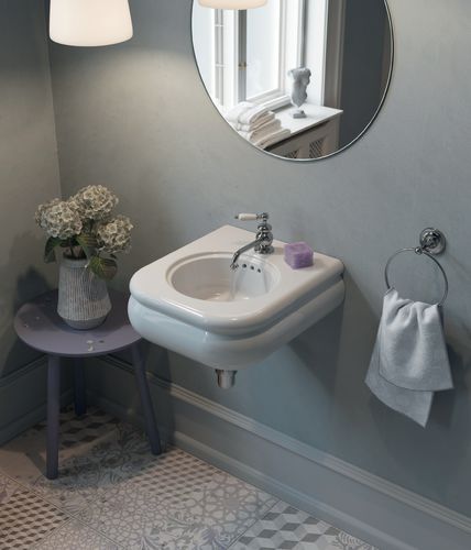 Wand-Waschbecken - BP342 - BLEU PROVENCE - Keramik / nach Maß / Mischbatterie