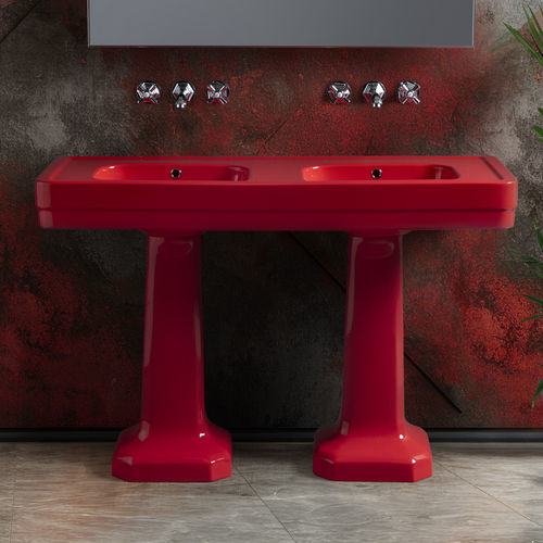 Wandhängendes Waschbecken - BP9130 - BLEU PROVENCE - Keramik / mit verstellbarem Spiegel / Hochglanz