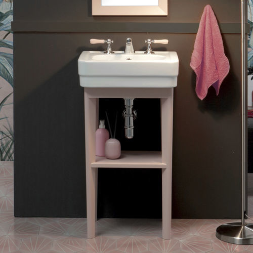 Bodenstehendes Waschbecken - BP950 - BLEU PROVENCE - Keramik / mit Ablage / rechteckig