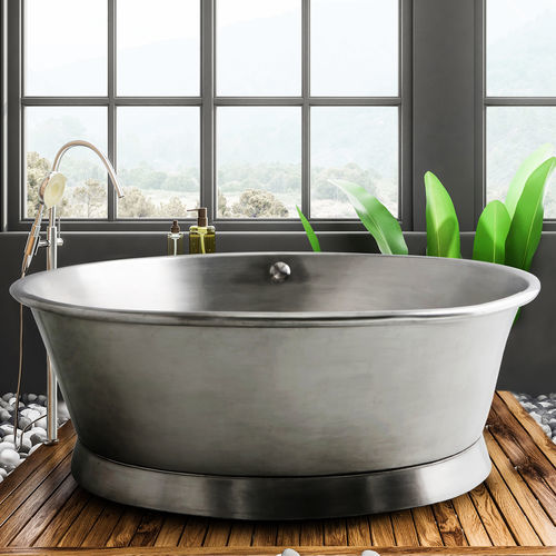 Runde Badewanne - CIRCLE - BLEU PROVENCE - freistehend / für Wohnungen / zur beruflichen Nutzung