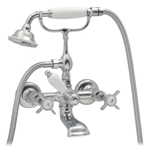 Zweigriffmischer für Badewanne - RV110 - BLEU PROVENCE - wandmontiert / Messing / für Badezimmer