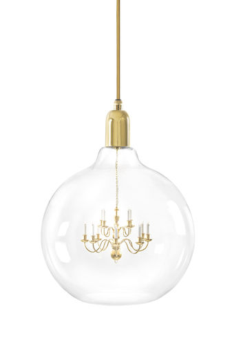Hängelampe - GOLD KING EDISON GRANDE  - Mineheart - Metall / Glas / originelles Design