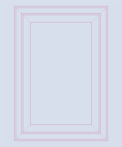 Moderne Tapete - LIGHT BLUE &amp; PINK PANEL OUTLINE - Mineheart - Vlies / mit geometrischen Motiven / Holzoptik