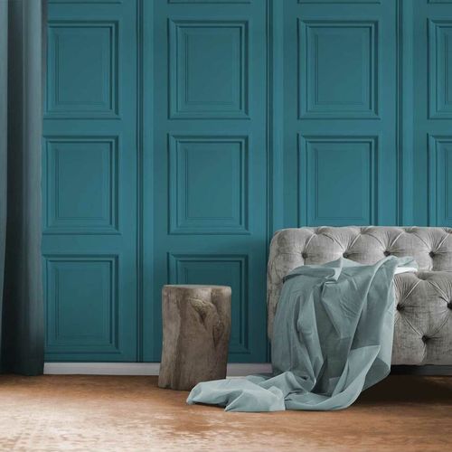 Moderne Tapete - TEAL  - Mineheart - Motiv / 3D-Effekt / Holzoptik