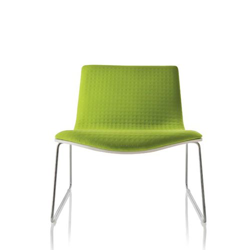 Moderner Kaminsessel - AMARCORD  - ALMA DESIGN S.R.L. - Stoff / für öffentliche Einrichtungen