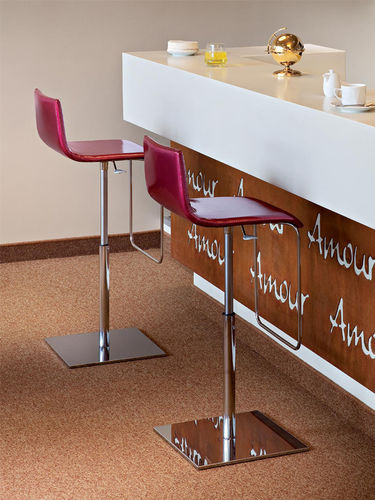 Moderner Barstuhl - ANOUK - ALMA DESIGN S.R.L. - Stoff / regelbar / mit Mittelfuß