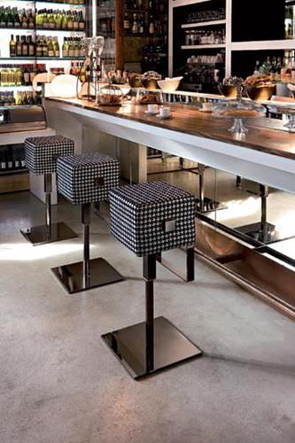 Moderner Barhocker - CUBE - ALMA DESIGN S.R.L. - drehbar