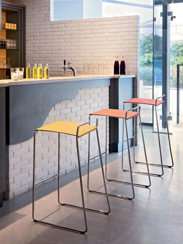 Moderner Barhocker - ESTROSA - ALMA DESIGN S.R.L. - stapelbar
