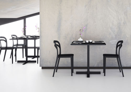 Moderner Tisch - PEOPLE - ALMA DESIGN S.R.L. - MDF / quadratisch / für Restaurants
