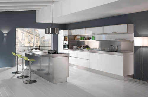 Moderne Küche - TREND - ARCA CUCINE ITALIA S.R.L. - Glas / Stein / Edelstahl