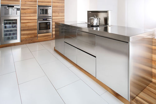 Moderne Küche - OPEN - ARCA CUCINE ITALIA S.R.L. - Holz / Edelstahl / Kochinsel