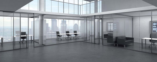 Abnehmbare Trennwand - MONOLITE - MASCAGNI - mit Glasfront / für professionellen Einsatz / Büro