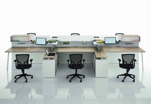Schreibtisch für Open Space - OP - MASCAGNI - modern / Holz / für Gewerbegebrauch