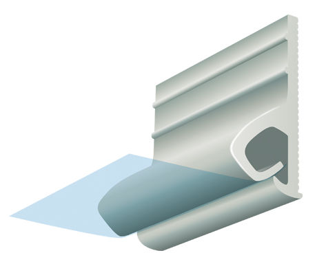 PVC-Befestigungsprofil - P-CWR - CLIPSO - für Spanndecke