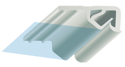 PVC-Befestigungsprofil - P-CCR - CLIPSO - für Spanndecke