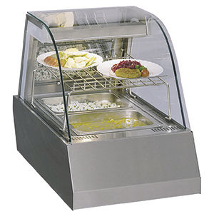 Beheizte Verkaufsvitrine / zum Aufstellen - VISION HOT 1 - FRIGEO PERFECT COOLING - mit Sichtfläche / für Einzelhandel / für Konditoreien