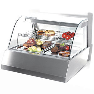 Beheizte Verkaufsvitrine / zum Aufstellen - VISION HOT 2 - FRIGEO PERFECT COOLING - mit Sichtfläche / für Einzelhandel / für Konditoreien